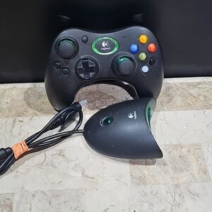 Logitech Black Wireless Original Xbox Precision Controller w/ Receiver | G-X3B12